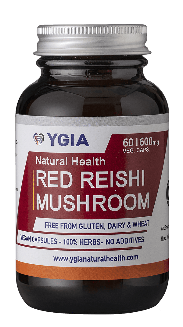RED REISHI Mushroom I Fight Fatigue | Immune Booster |60 Veg Caps X 400mg | 100% Natural | No Additives