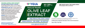 Olive Leaf Extract | Immune Support | Cardiovascular Health |100% Natural | 60 Veg Caps| Manufactured in ISO 9001 Facilities | Amber Glass Bottles