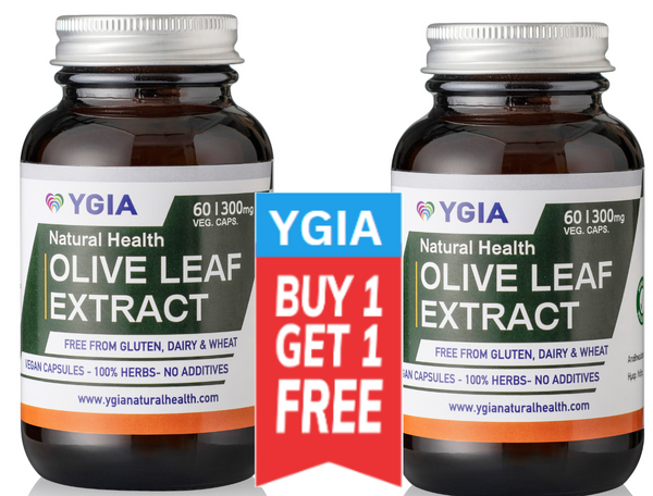 Olive Leaf Extract | Immune Support | Cardiovascular Health |100% Natural | 60 Veg Caps| Manufactured in ISO 9001  Facilities |  Amber Glass Bottles